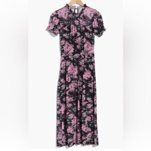 Steve Madden Mesh Dress in Blurred Rose